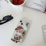 Boogzel Apparel Puppy & Wine Glass iPhone Case, view 3