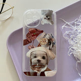 Boogzel Apparel Puppy & Wine Glass iPhone Case, view 4