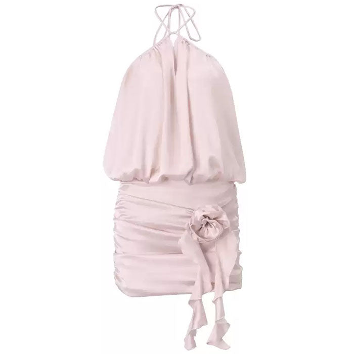 Boogzel Apparel Pure Blushin Ruched Mini Dress