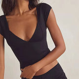 Boogzel Apparel Pure Flirting Low Cut Top, view 5