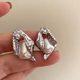 Boogzel Apparel Pure Flirting Pearl Earrings, view 2