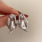 Boogzel Apparel Pure Flirting Pearl Earrings, view 3