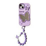 Boogzel Apparel Purple Butterfly Mirror iPhone Case, view 2