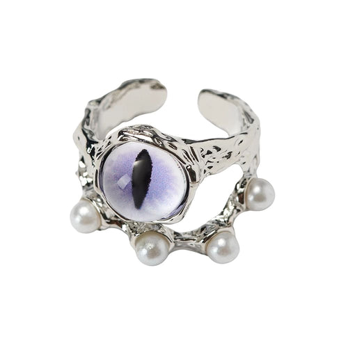 Boogzel Apparel Purple Cat Eye Ring