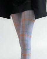 Boogzel Apparel Purple Check Pattern Tights, view 4