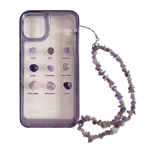 Boogzel Apparel Purple Crystal Aesthetic iPhone Case