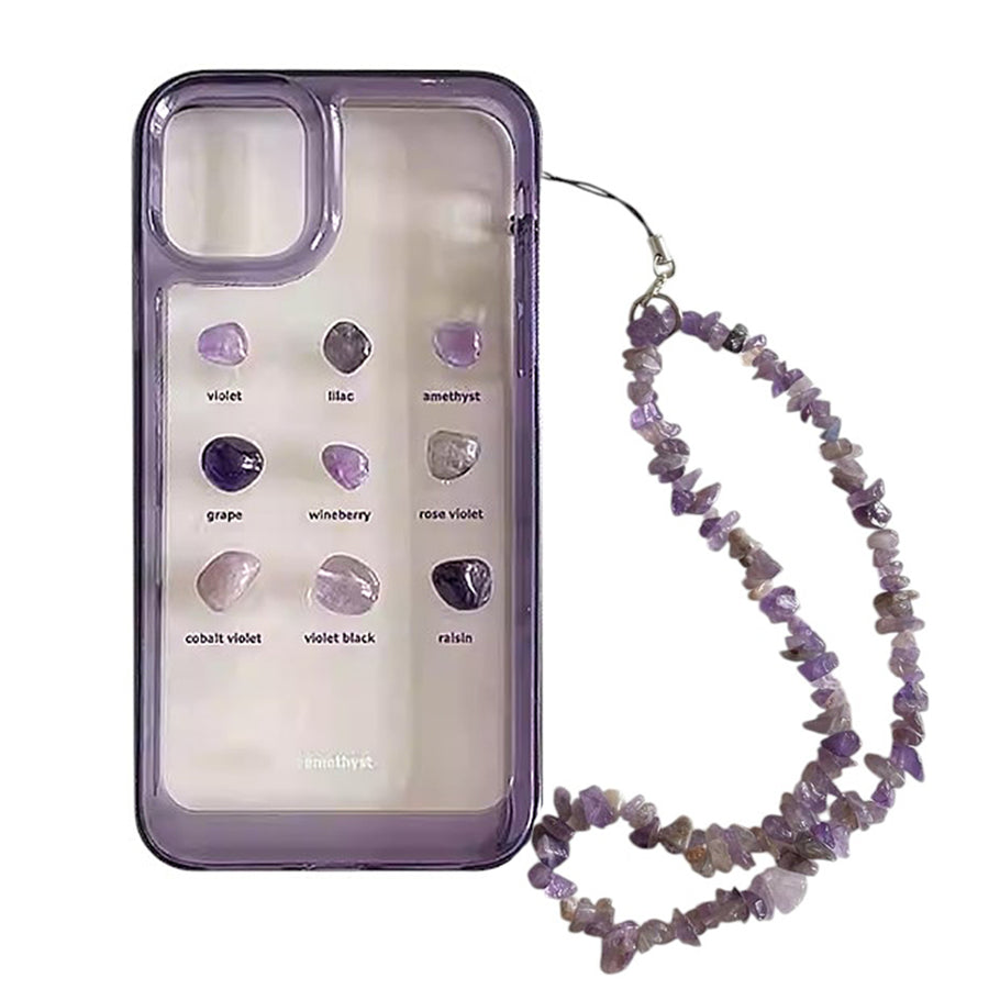 Boogzel Apparel Purple Crystal Aesthetic iPhone Case