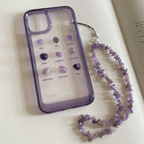 Boogzel Apparel Purple Crystal Aesthetic iPhone Case, view 2