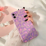 Boogzel Apparel Purple Leopard iPhone Case, view 2