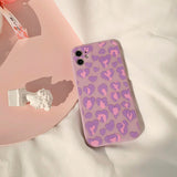 Boogzel Apparel Purple Leopard iPhone Case, view 3