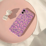 Boogzel Apparel Purple Leopard iPhone Case, view 4
