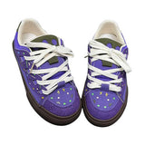 Boogzel Apparel Purple Star Skater Sneakers, view 2
