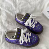 Boogzel Apparel Purple Star Skater Sneakers, view 4