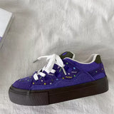 Boogzel Apparel Purple Star Skater Sneakers, view 6