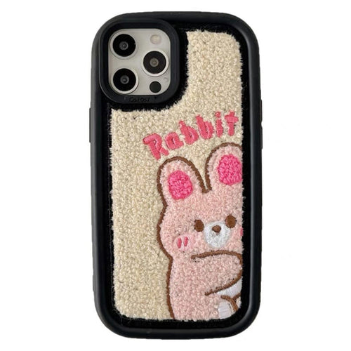 Boogzel Apparel Rabbit Embroidered iPhone Case