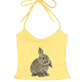 Boogzel Apparel Rabbit Print Y2K Halter Top, view 5