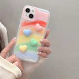 Boogzel Apparel Rainbow Heart iPhone Case, view 3
