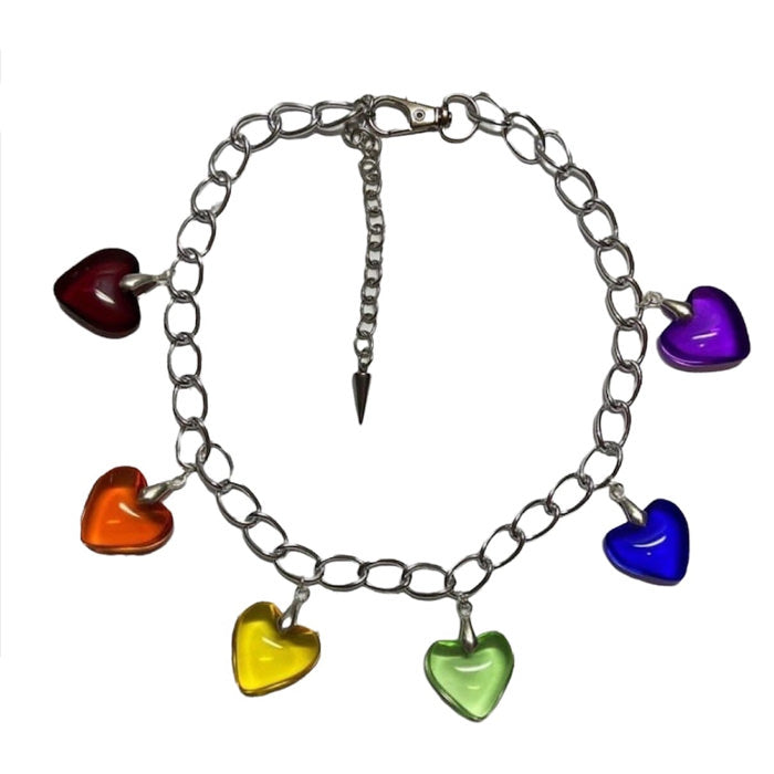Boogzel Apparel Rainbow Heart Necklace