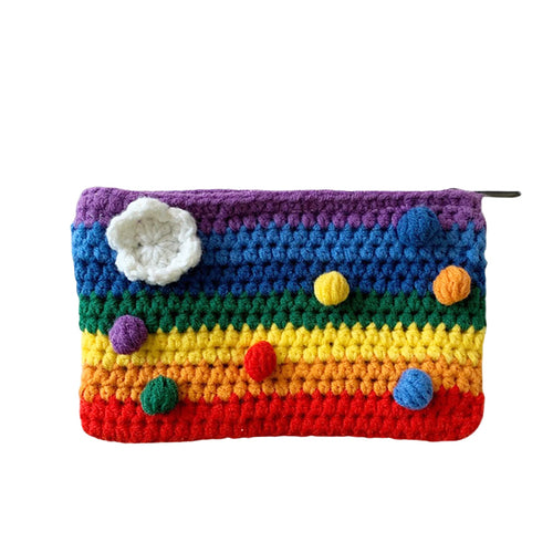 Boogzel Apparel Rainbow Knitted Purse