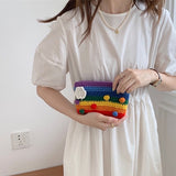 Boogzel Apparel Rainbow Knitted Purse, view 4