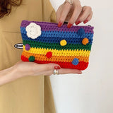 Boogzel Apparel Rainbow Knitted Purse, view 5