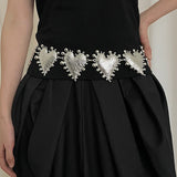 Boogzel Apparel Ready For Love Heart Chain Belt, view 2