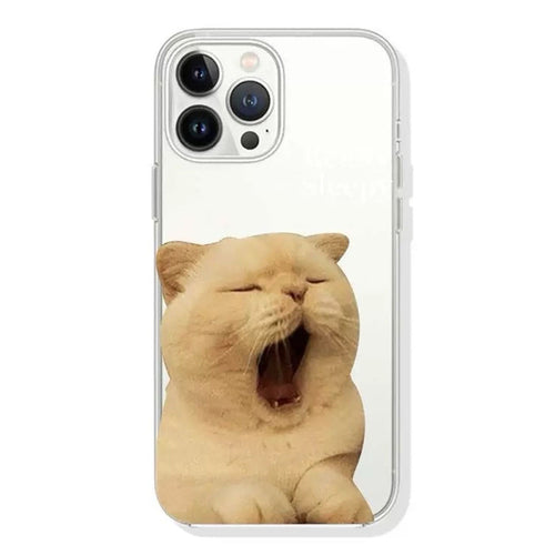 Boogzel Apparel Really Sleepy Cat iPhone Case