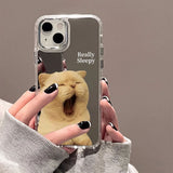 Boogzel Apparel Really Sleepy Cat iPhone Case, view 2