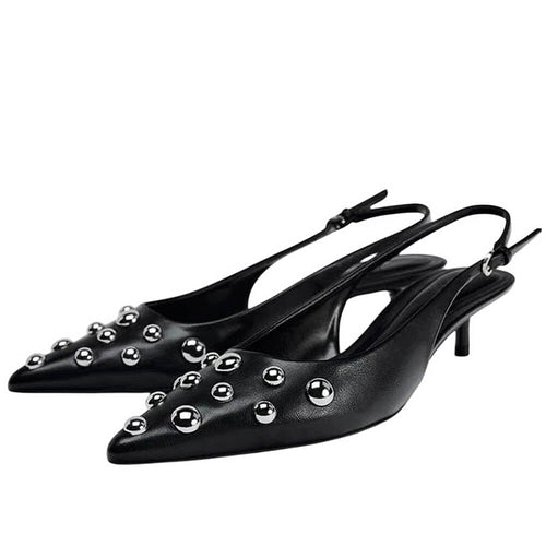 Boogzel Apparel Rebel Muse Stud Slingback Heels