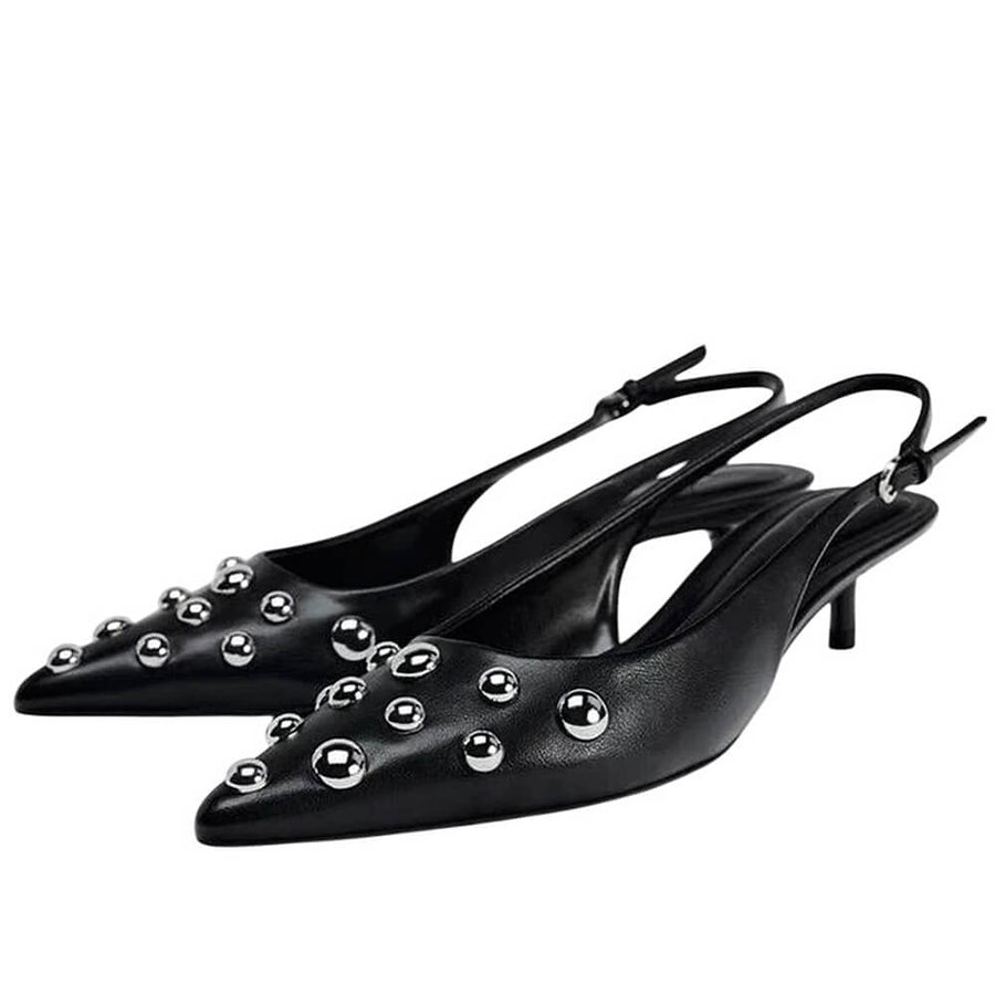 Boogzel Apparel Rebel Muse Stud Slingback Heels