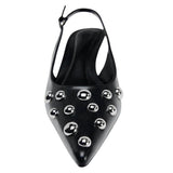 Boogzel Apparel Rebel Muse Stud Slingback Heels, view 3