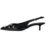 Boogzel Apparel Rebel Muse Stud Slingback Heels, view 4
