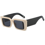 Boogzel Apparel Rectangle Thick Frame Sunglasses, view 6