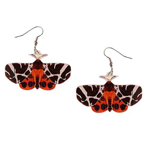 Boogzel Apparel Red and Black Butterfly Earrings
