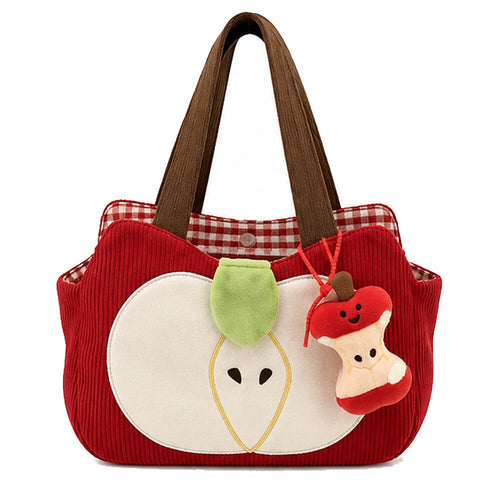 Boogzel Apparel Red Apple Cord Shoulder Bag
