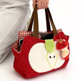 Boogzel Apparel Red Apple Cord Shoulder Bag, view 3