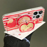 Boogzel Apparel Red Apple Core Phone Holder, view 3
