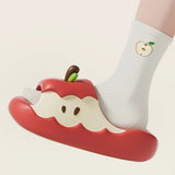 Boogzel Apparel Red Apple Core Slippers, view 3