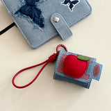 Boogzel Apparel Red Apple Denim AirPods Case, view 2