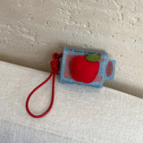 Boogzel Apparel Red Apple Denim AirPods Case, view 4