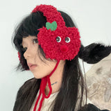 Boogzel Apparel Red Apple Earmuffs, view 2