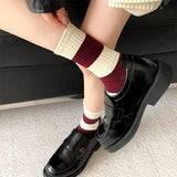 Boogzel Apparel Red & Beige Striped Socks, view 4