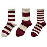 Boogzel Apparel Red & Beige Striped Socks, view 6