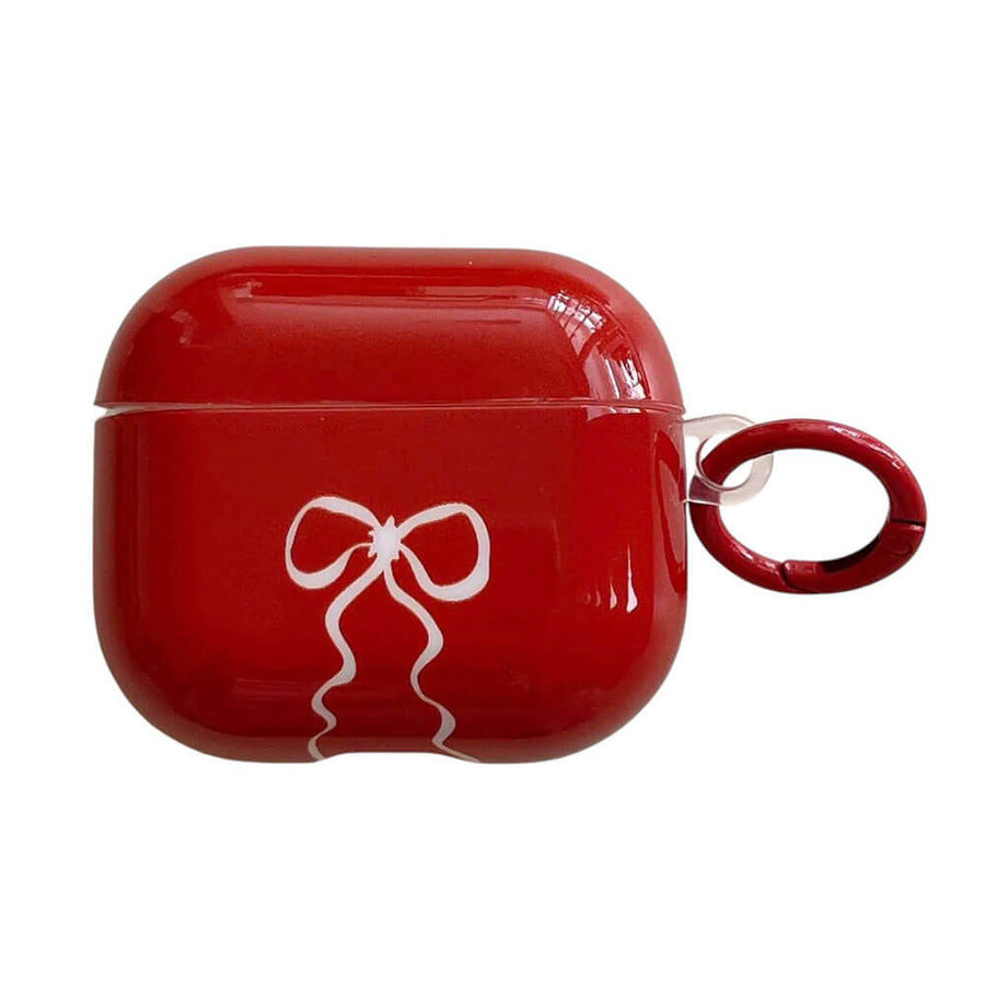 Boogzel Apparel Red Bow Coquette AirPods Case