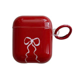 Boogzel Apparel Red Bow Coquette AirPods Case, view 2