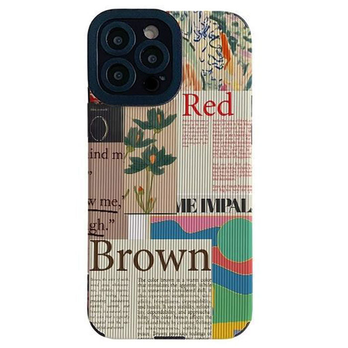 Boogzel Apparel Red & Brown iPhone Case