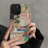 Boogzel Apparel Red & Brown iPhone Case, view 4