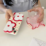Boogzel Apparel Red Flowers iPhone Case, view 3