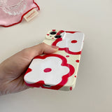 Boogzel Apparel Red Flowers iPhone Case, view 4