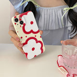 Boogzel Apparel Red Flowers iPhone Case, view 5